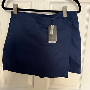 New women’s exercise skorts size large navy blue trajectory brand
